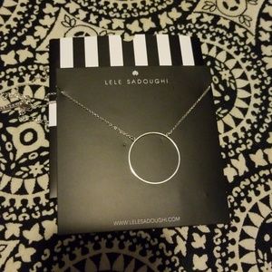 Lele Sadoughi Circle necklace